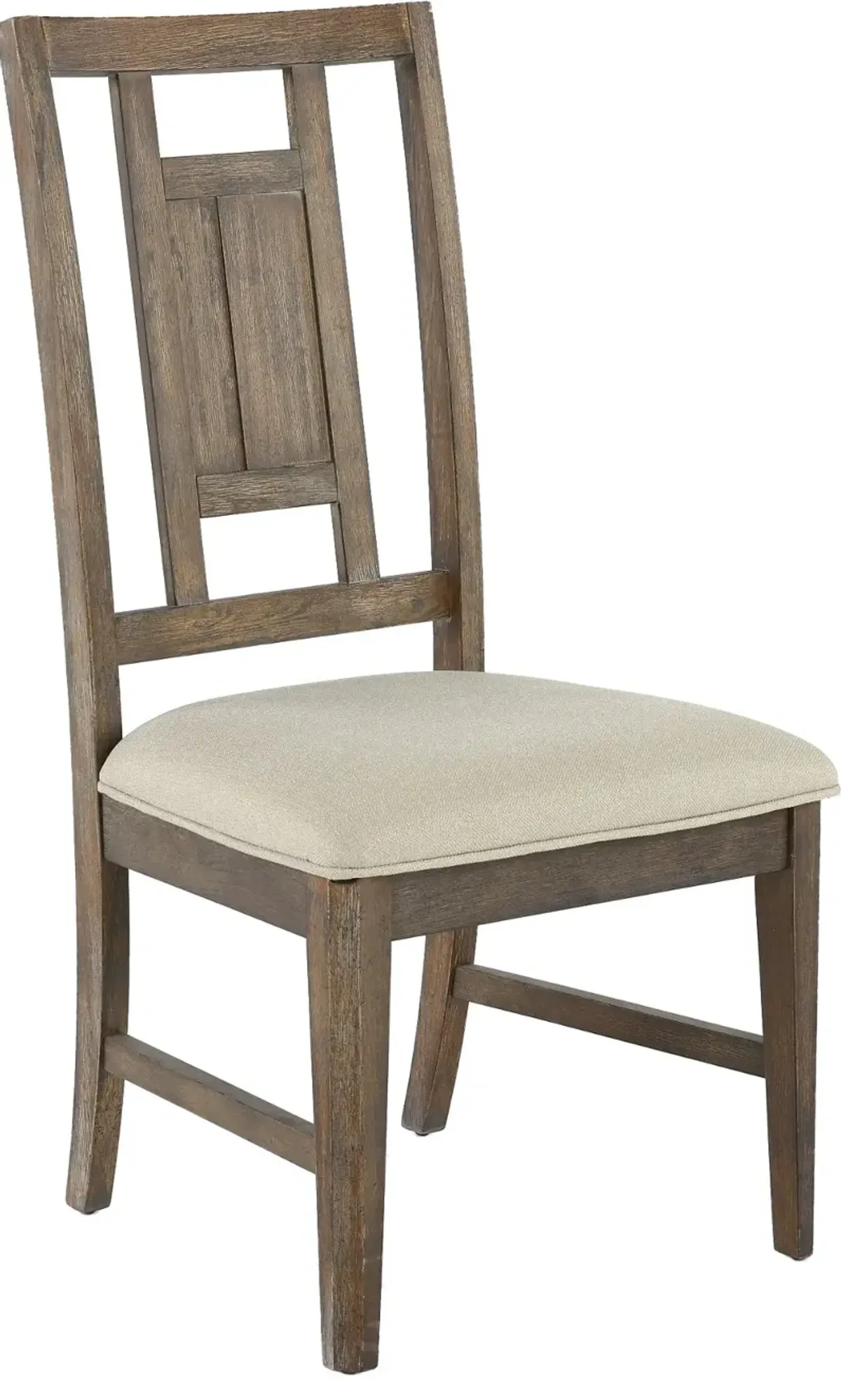 Artisan Prairie Gray Lattice Back Dining Room Chair