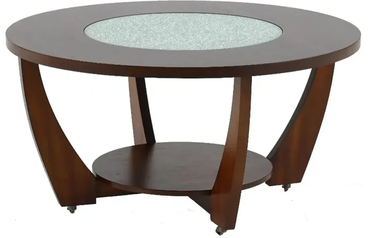 Rafael Merlot Cherry Round Coffee Table