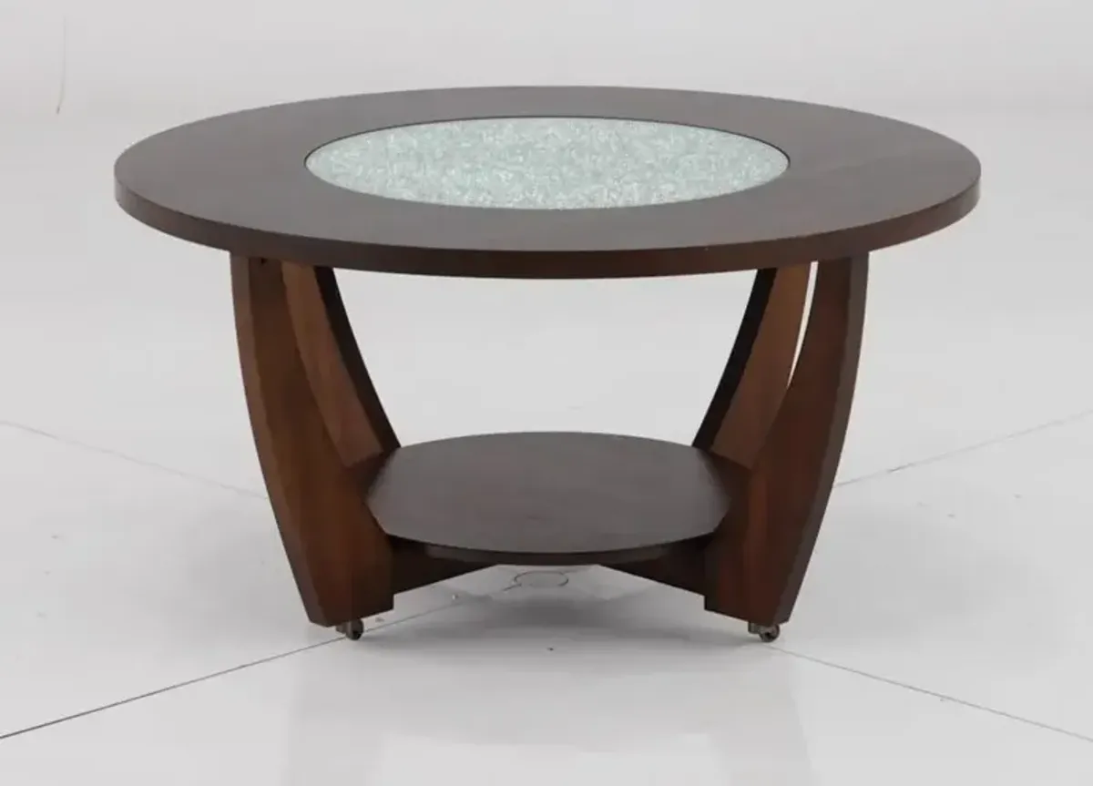 Rafael Merlot Cherry Round Coffee Table