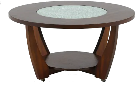 Rafael Merlot Cherry Round Coffee Table