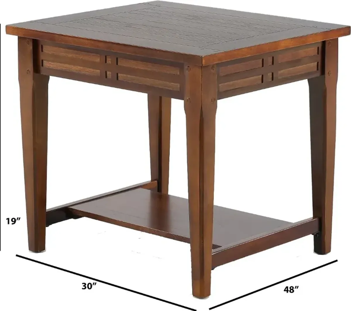 Crestline Dark Brown End Table