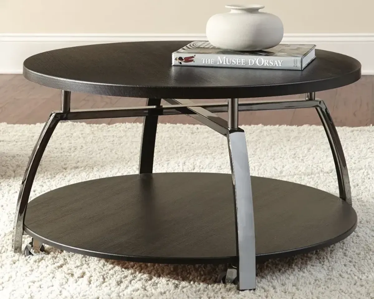 Coham Contemporary Black Coffee Table