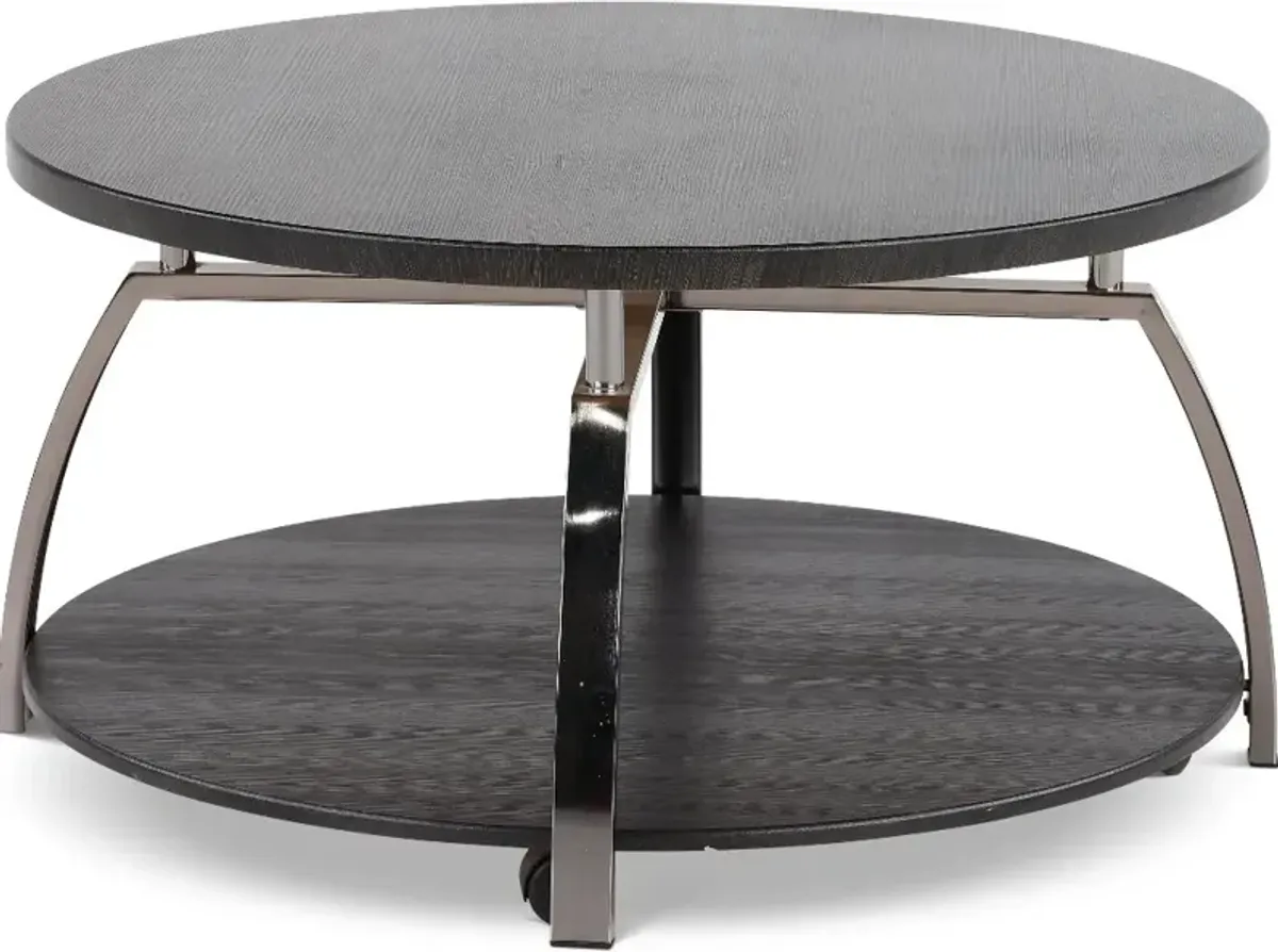 Coham Contemporary Black Coffee Table