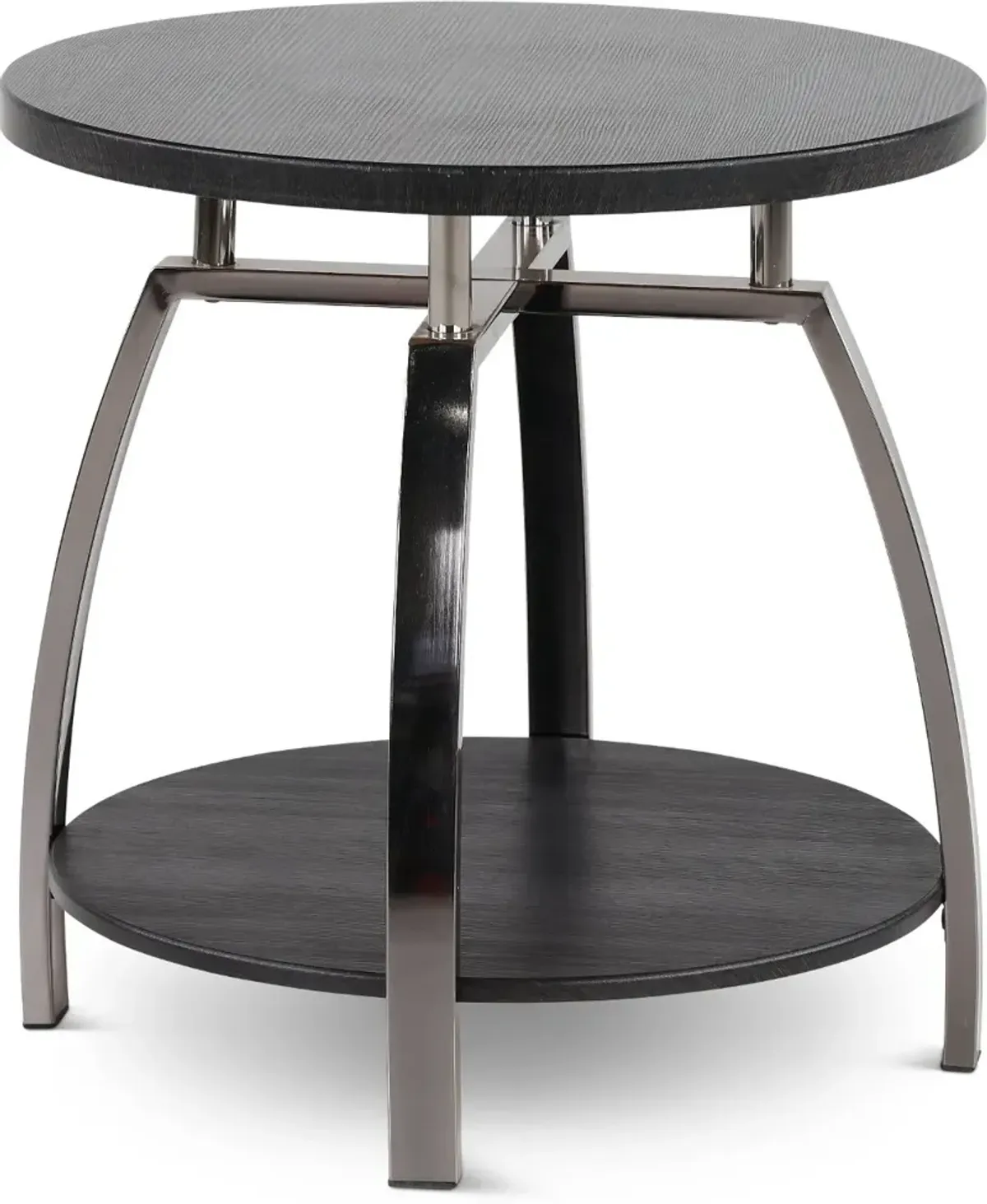 Coham Contemporary Black End Table