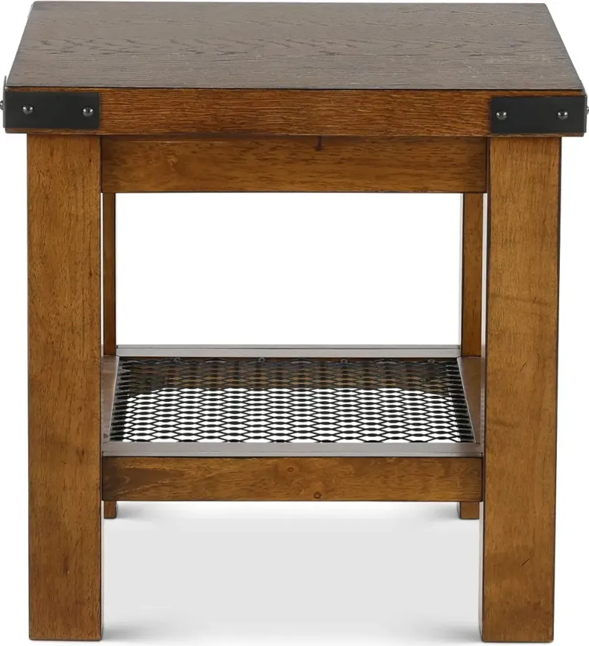 Hailee Rustic Brown End Table