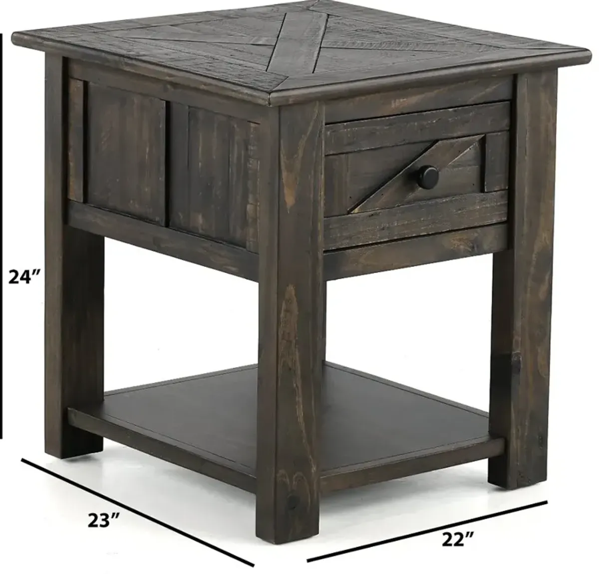 Garrett Black End Table