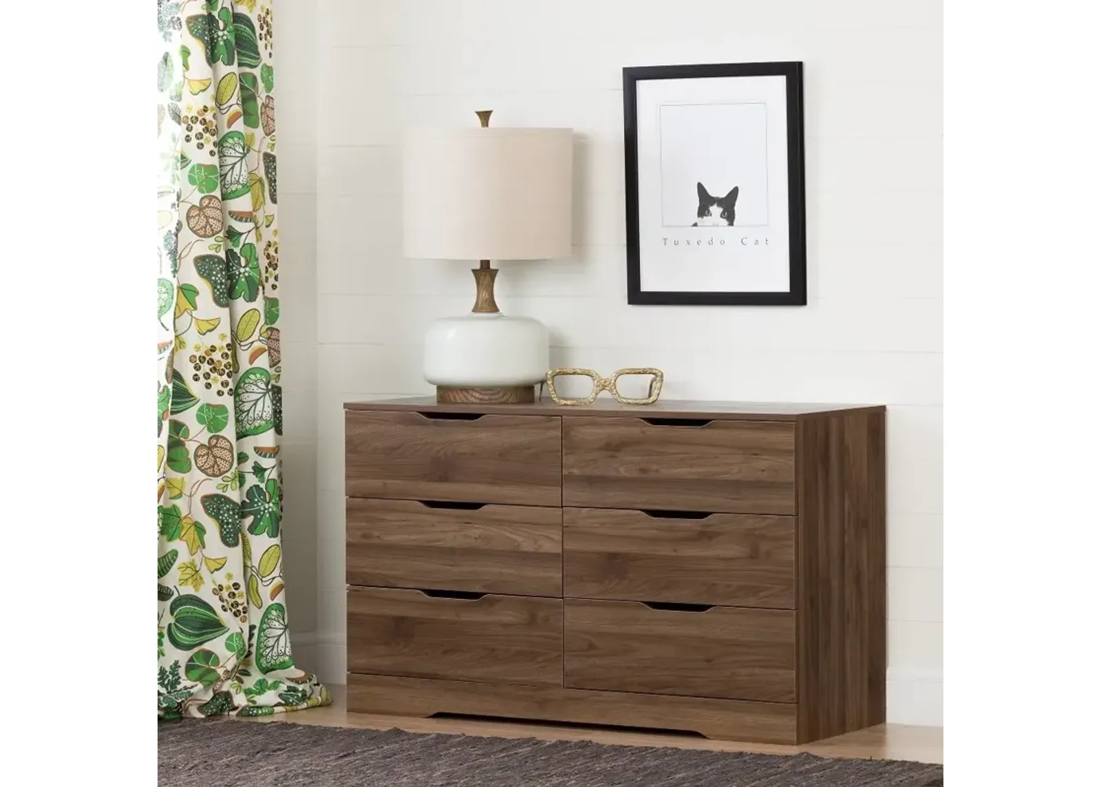 Holland Modern Farmhouse Walnut Dresser - South Shore