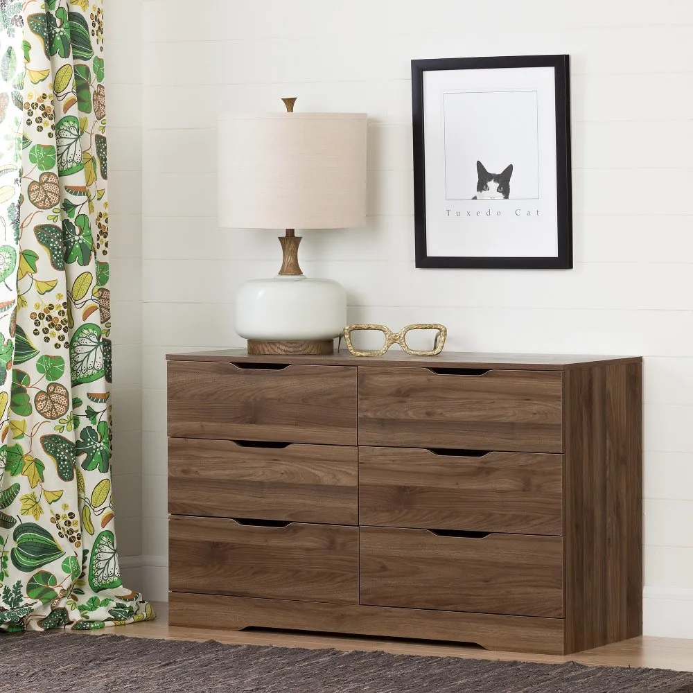 Holland Modern Farmhouse Walnut Dresser - South Shore