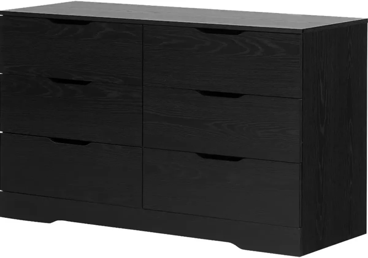 Modern Farmhouse Black Oak Dresser - South Shore