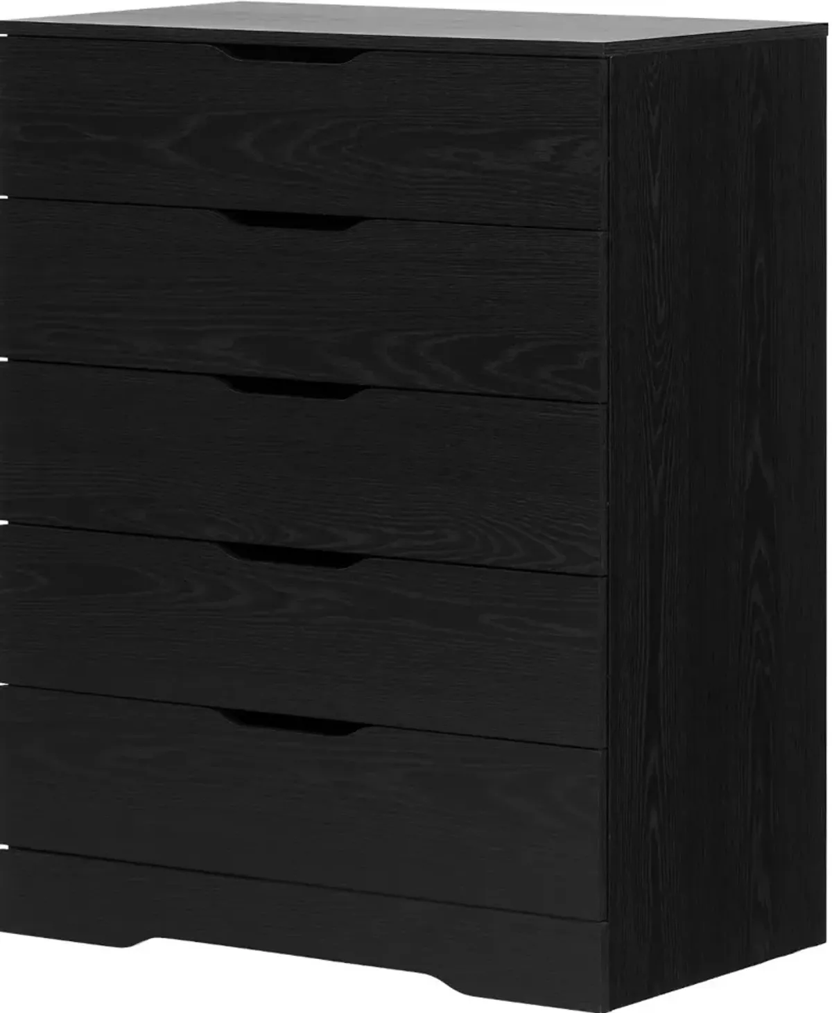 Modern Farmhouse Black Oak Chest of Drawers - South Shore