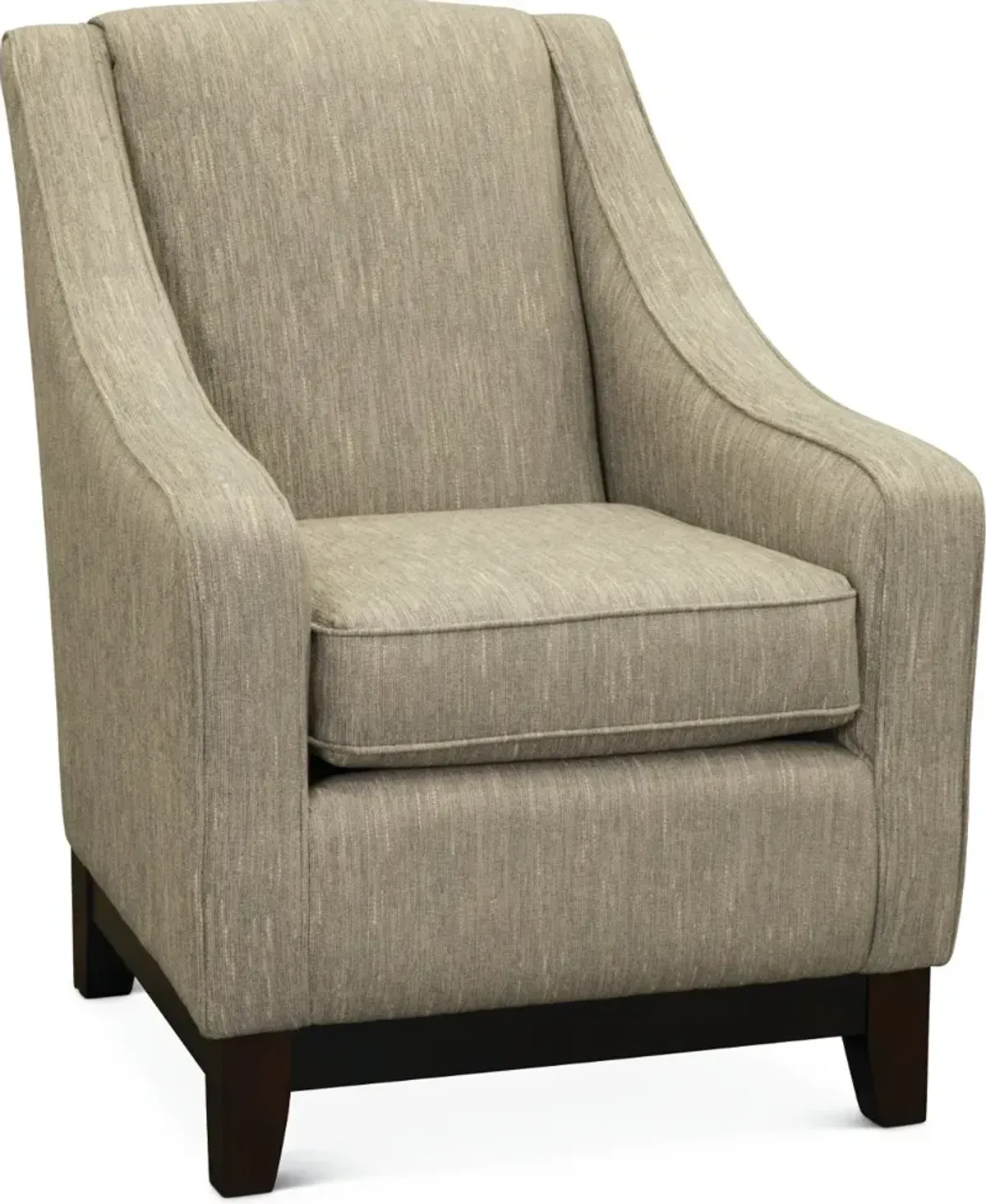 Mariko Fog Gray and Cream Club Chair