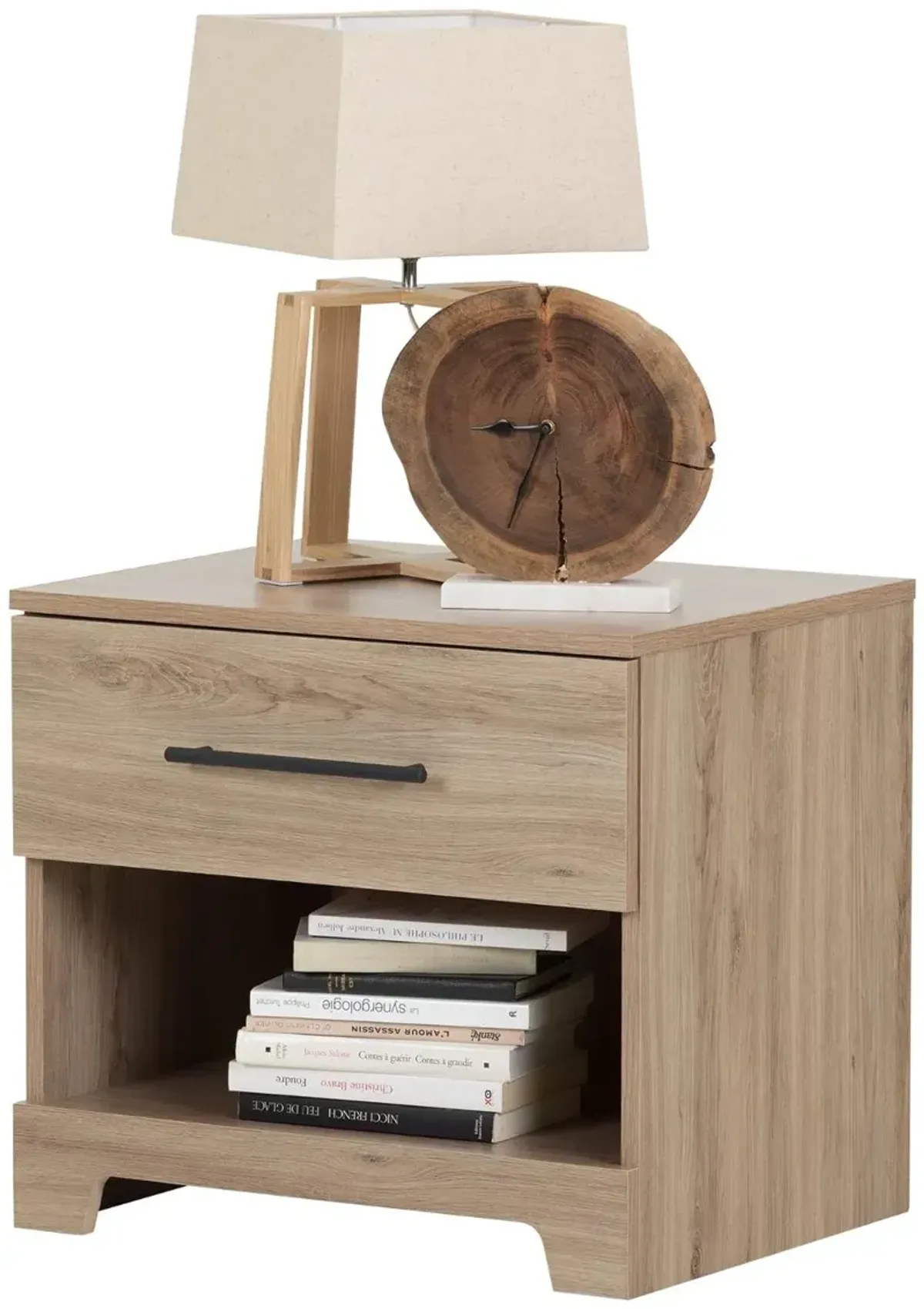 Rustic Oak Nightstand - South Shore