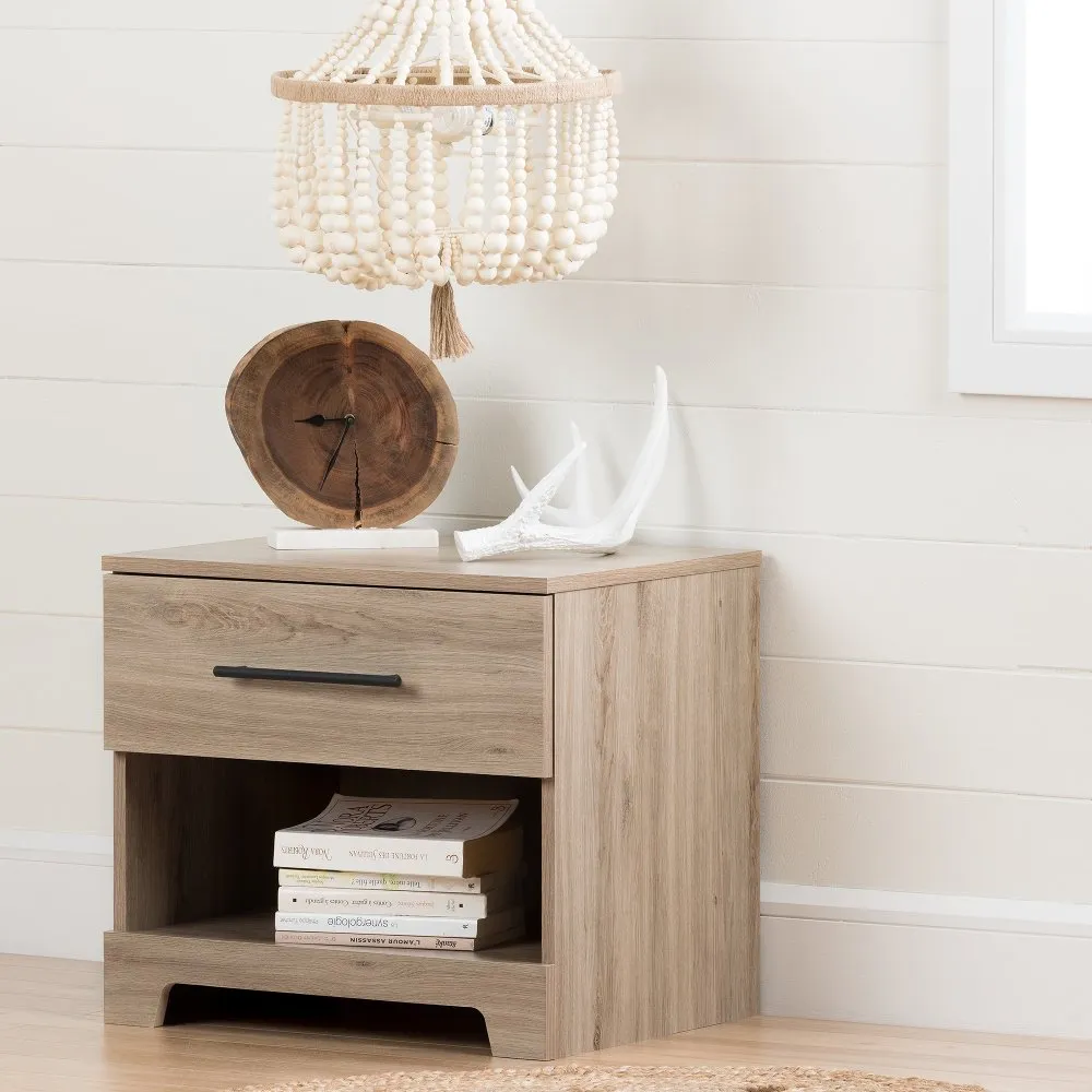 Rustic Oak Nightstand - South Shore