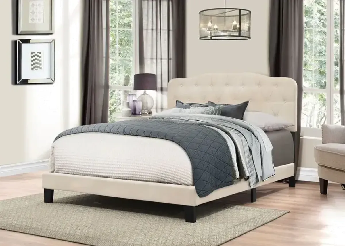 Nicole Linen Queen Upholstered Bed