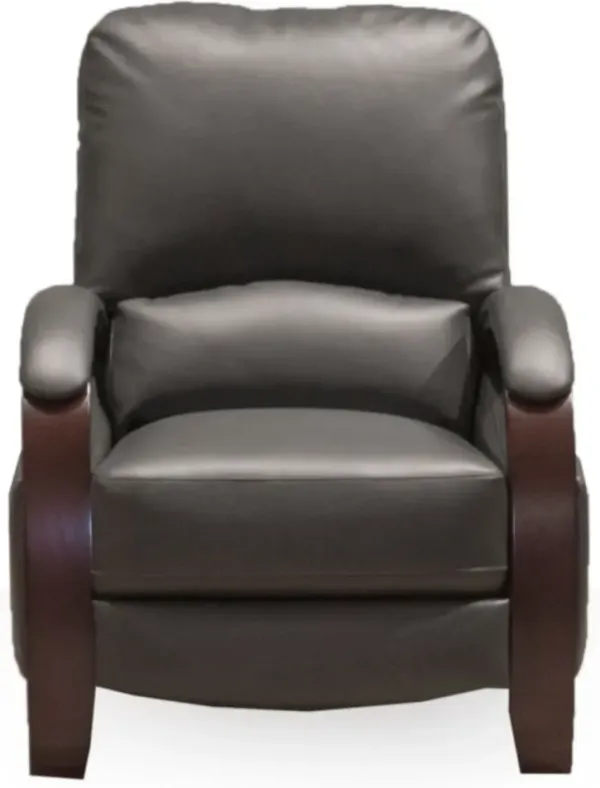 Larue Smoke Gray Push Back High Leg Recliner