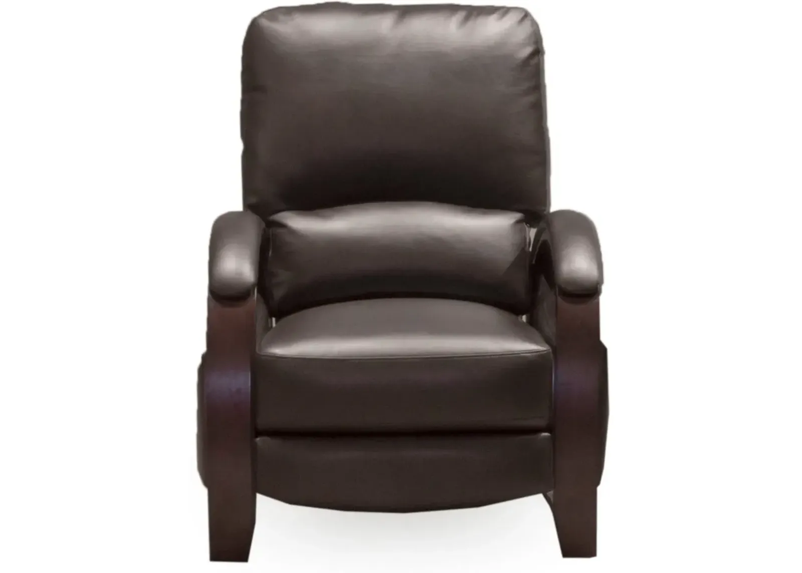 Larue Espresso Brown Push Back High Leg Recliner