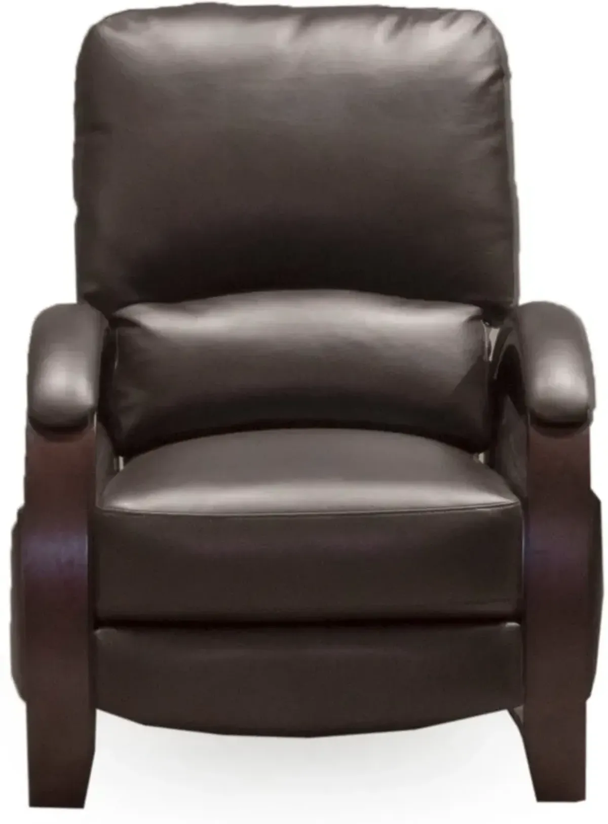 Larue Espresso Brown Push Back High Leg Recliner