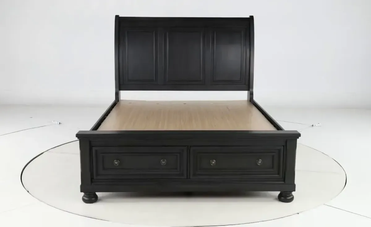 Stella Gray King Storage Bed