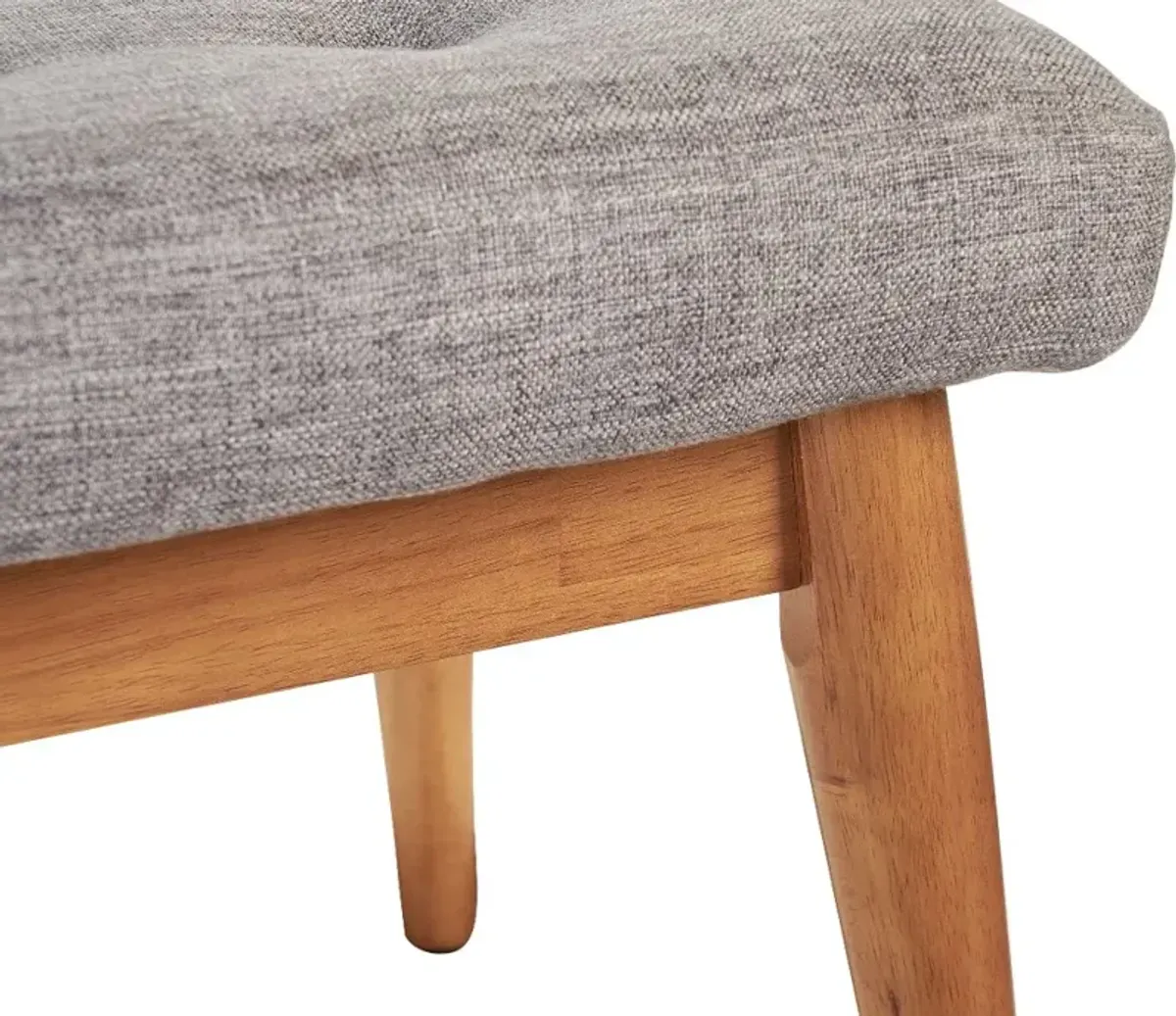 Brown and Gray Upholstered Bench - Landon