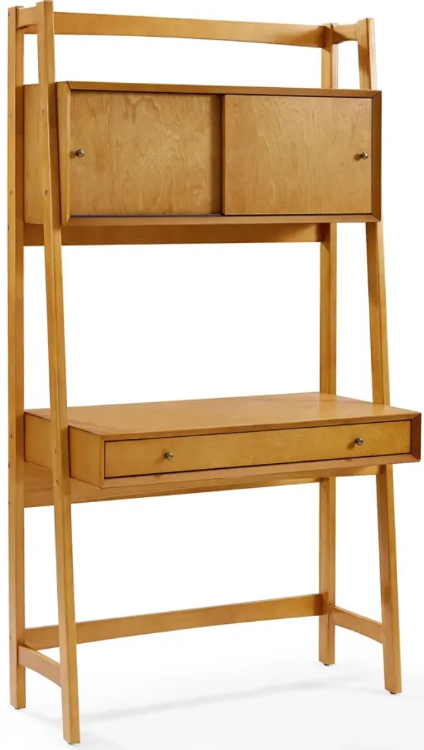 Modern Brown Ladder Desk - Landon