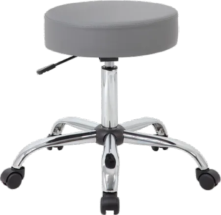 Gray Medical Office Chair Stool