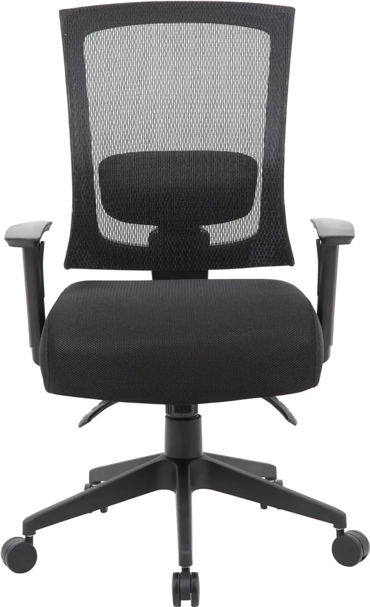 Black Three-Paddle Office Chair