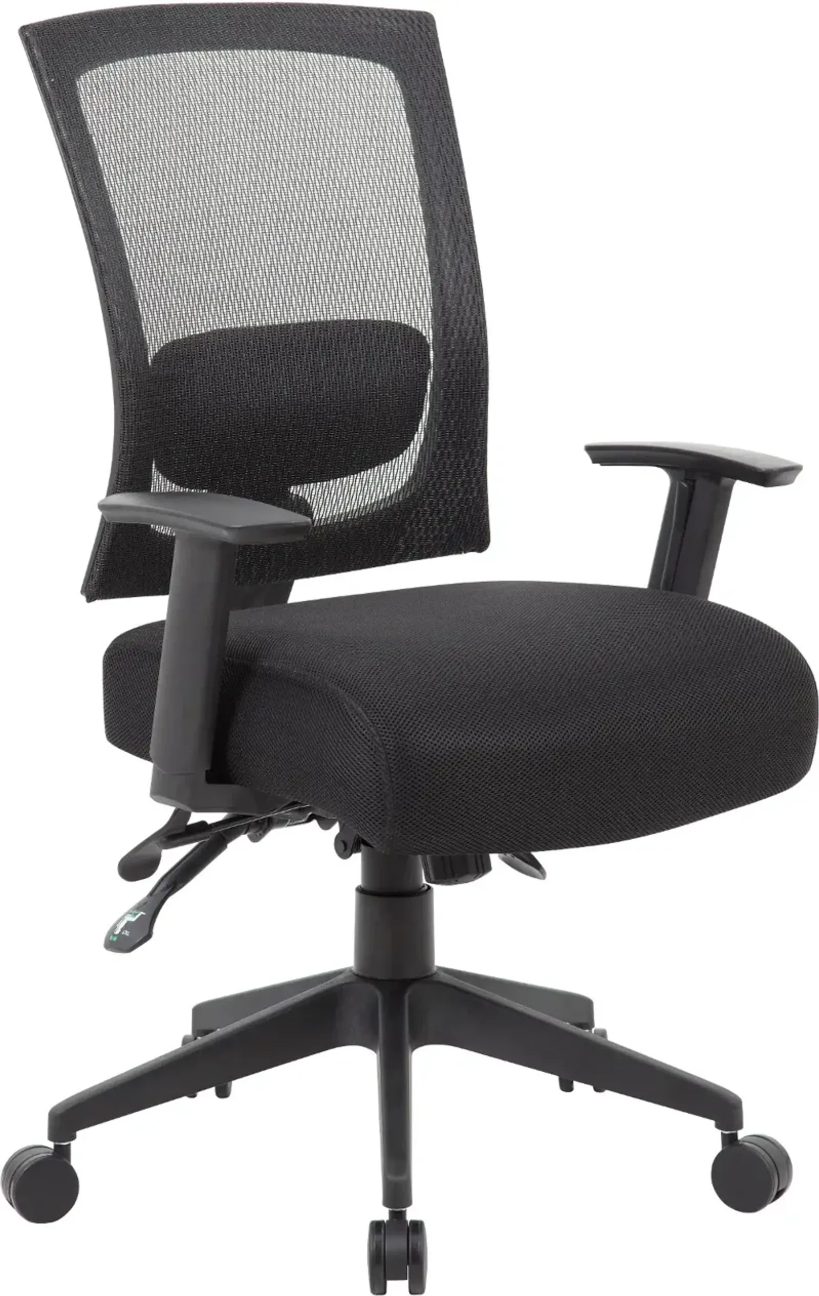 Black Three-Paddle Office Chair