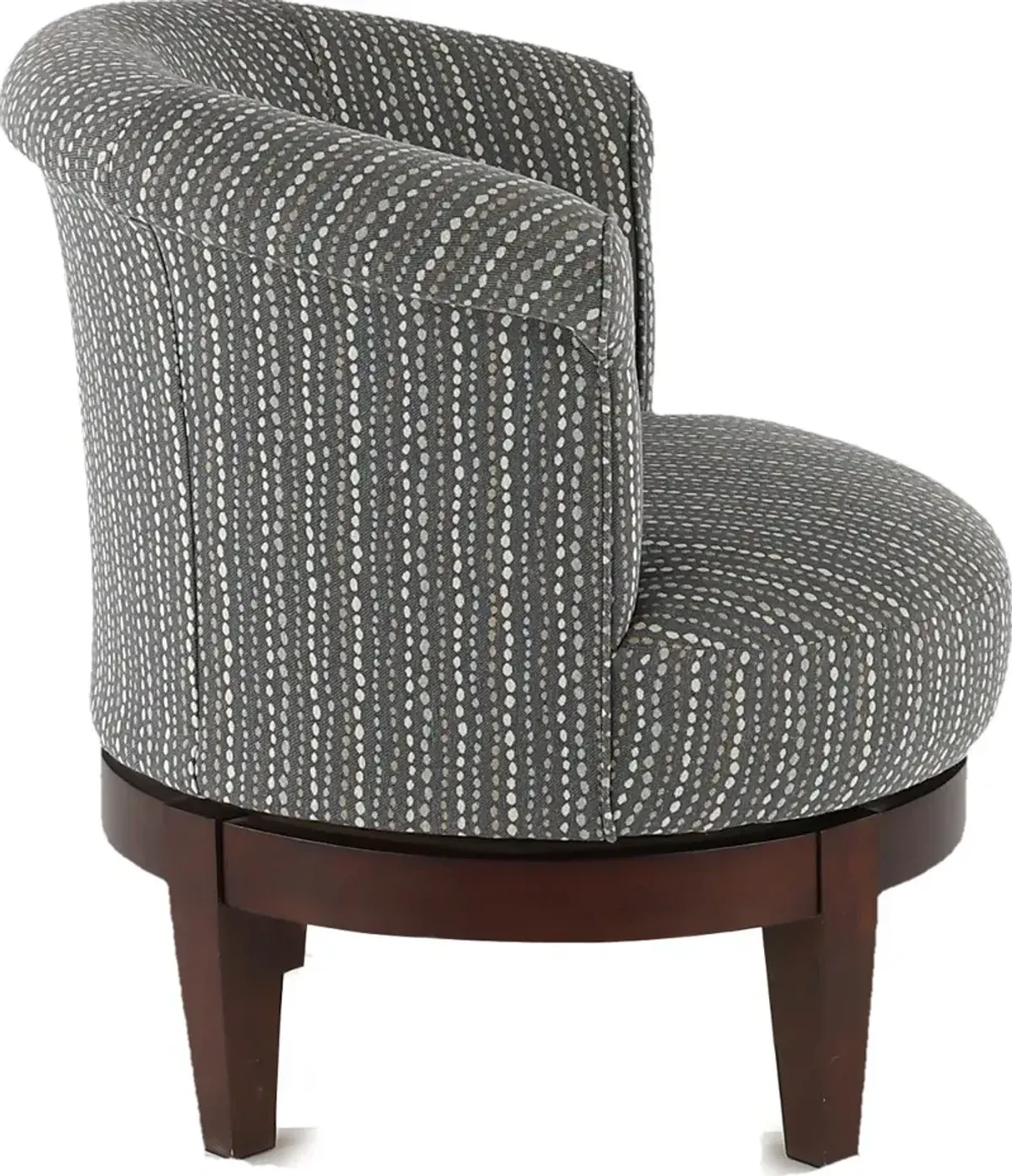 Attica Charcoal Gray Swivel Accent Chair