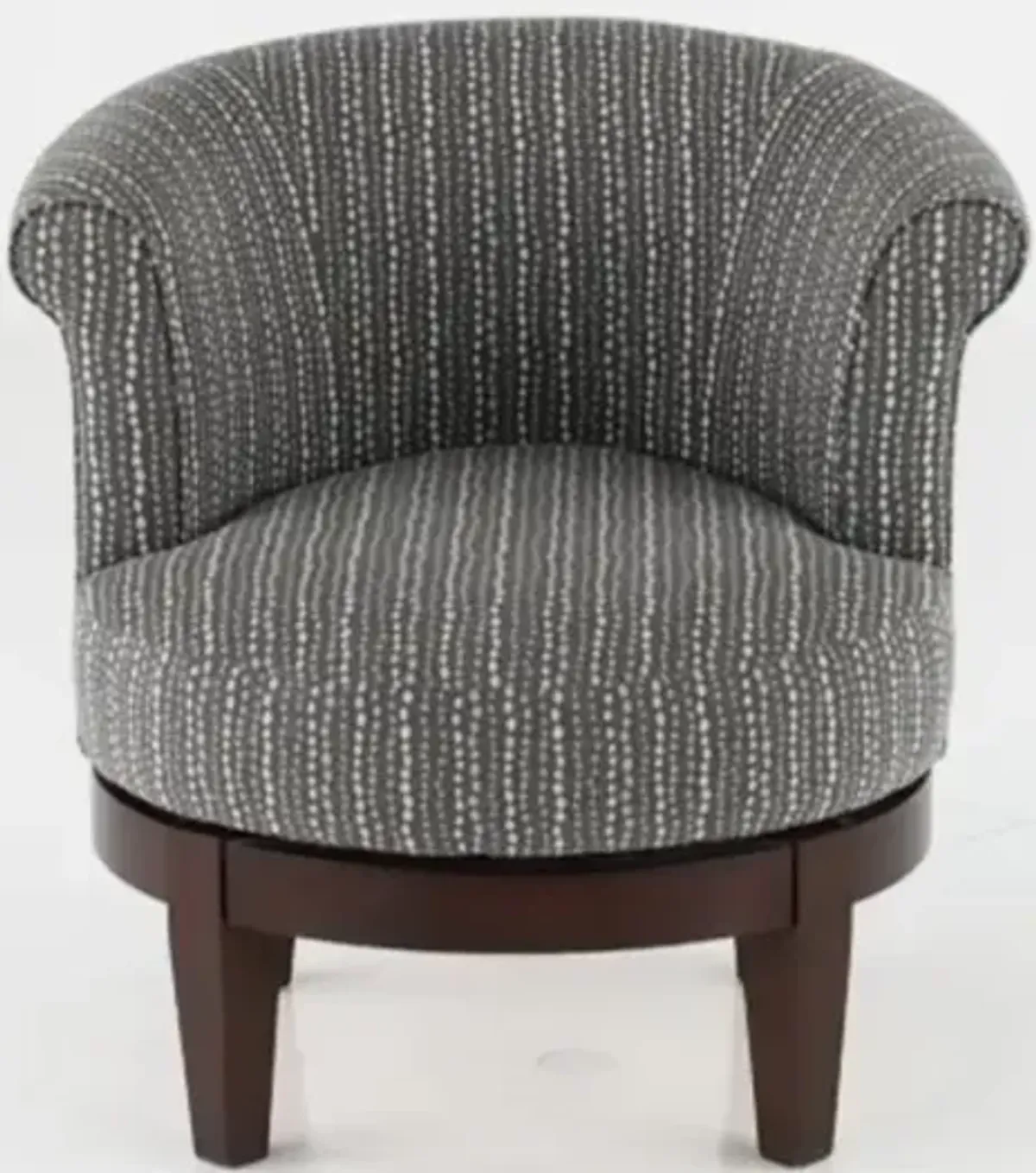 Attica Charcoal Gray Swivel Accent Chair