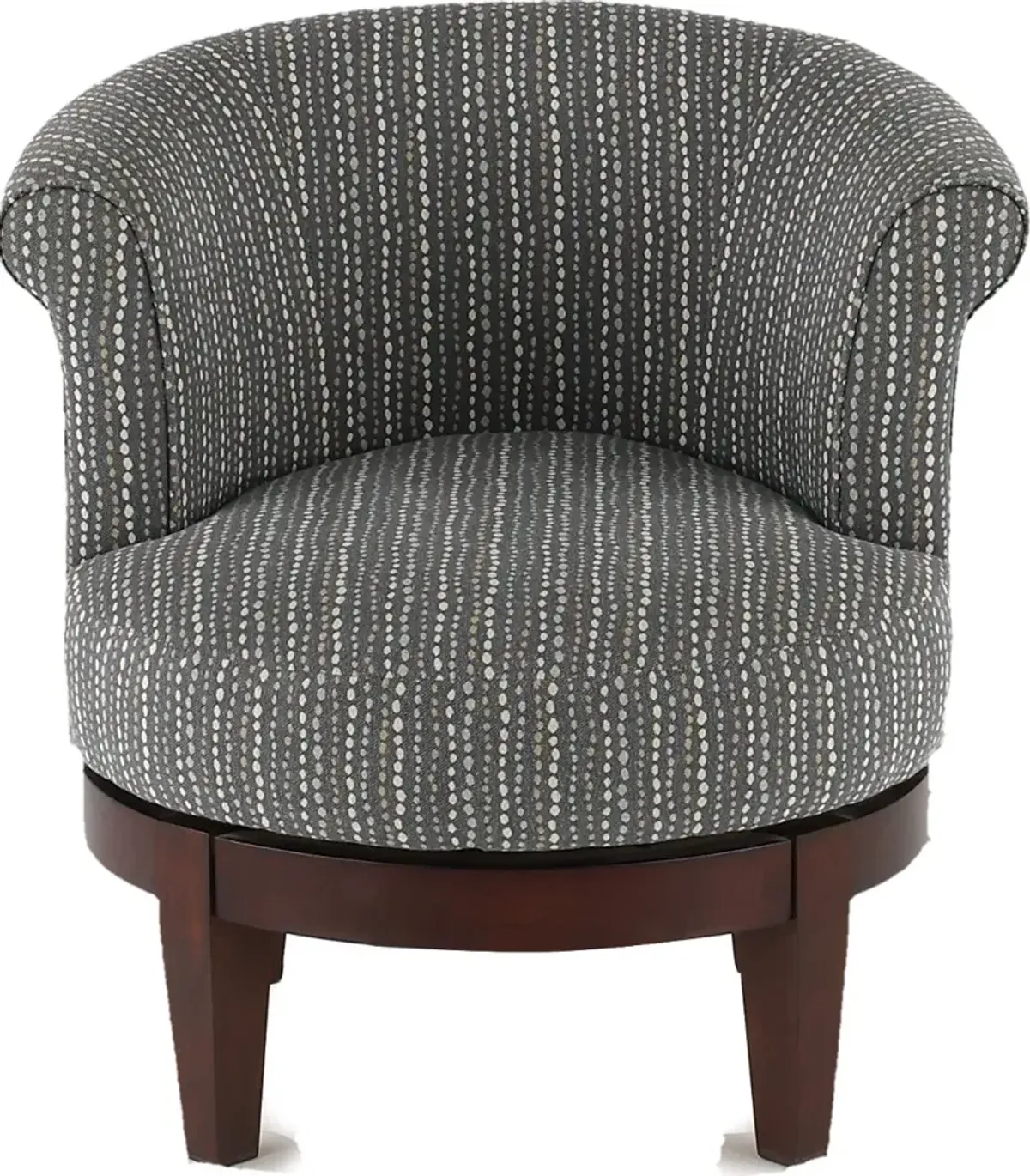 Attica Charcoal Gray Swivel Accent Chair