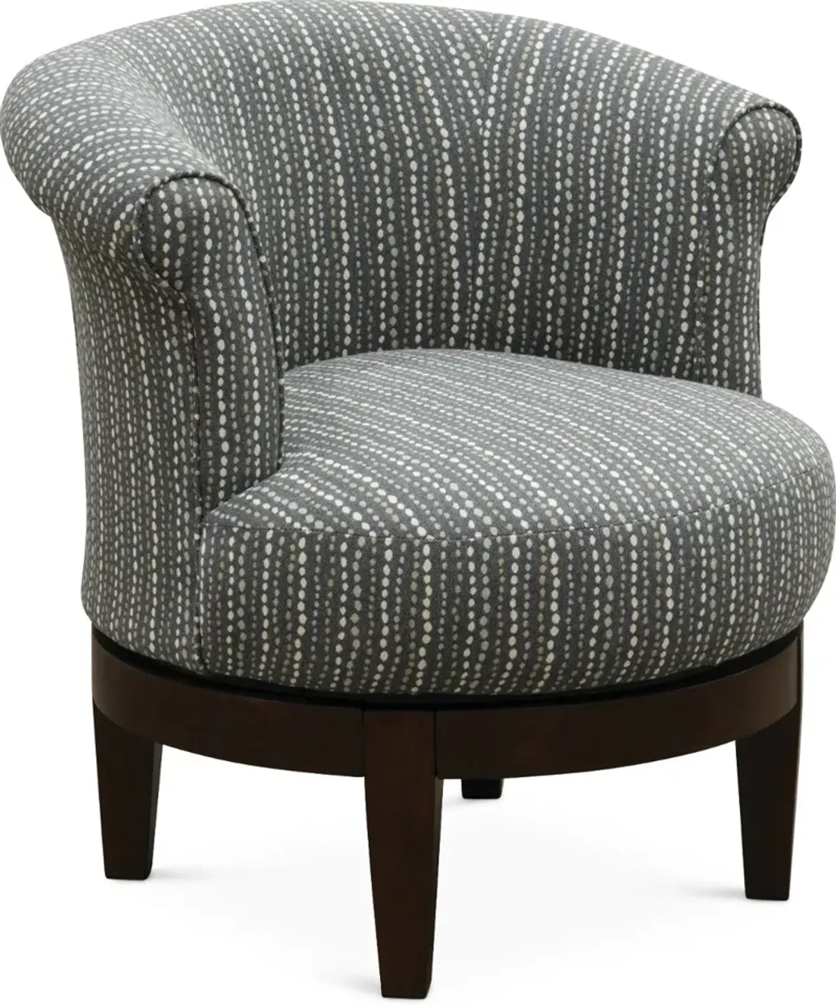 Attica Charcoal Gray Swivel Accent Chair