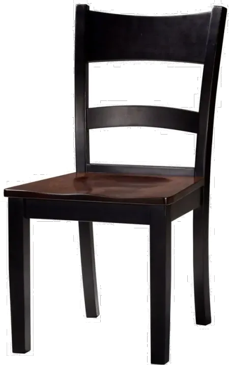 Saber Two-Tone Ladder Back Dining Chair