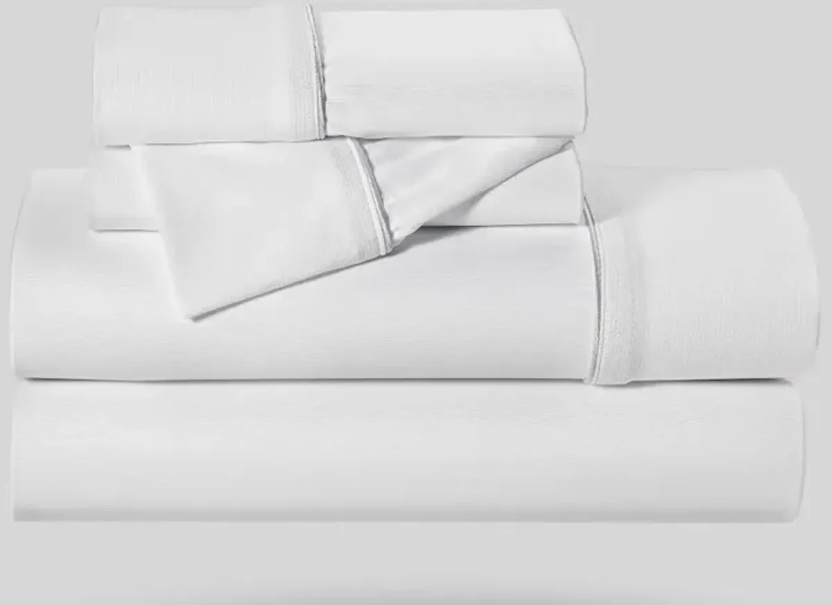 Bedgear White Dri-Tec Performance Queen Bed Sheets