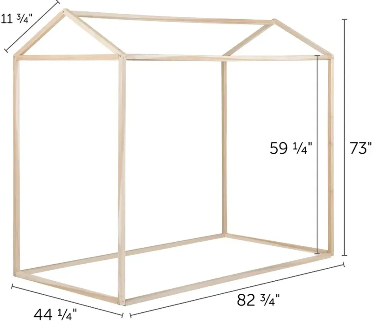 Sweedi Modern Natural Pine Twin House Bed - South Shore