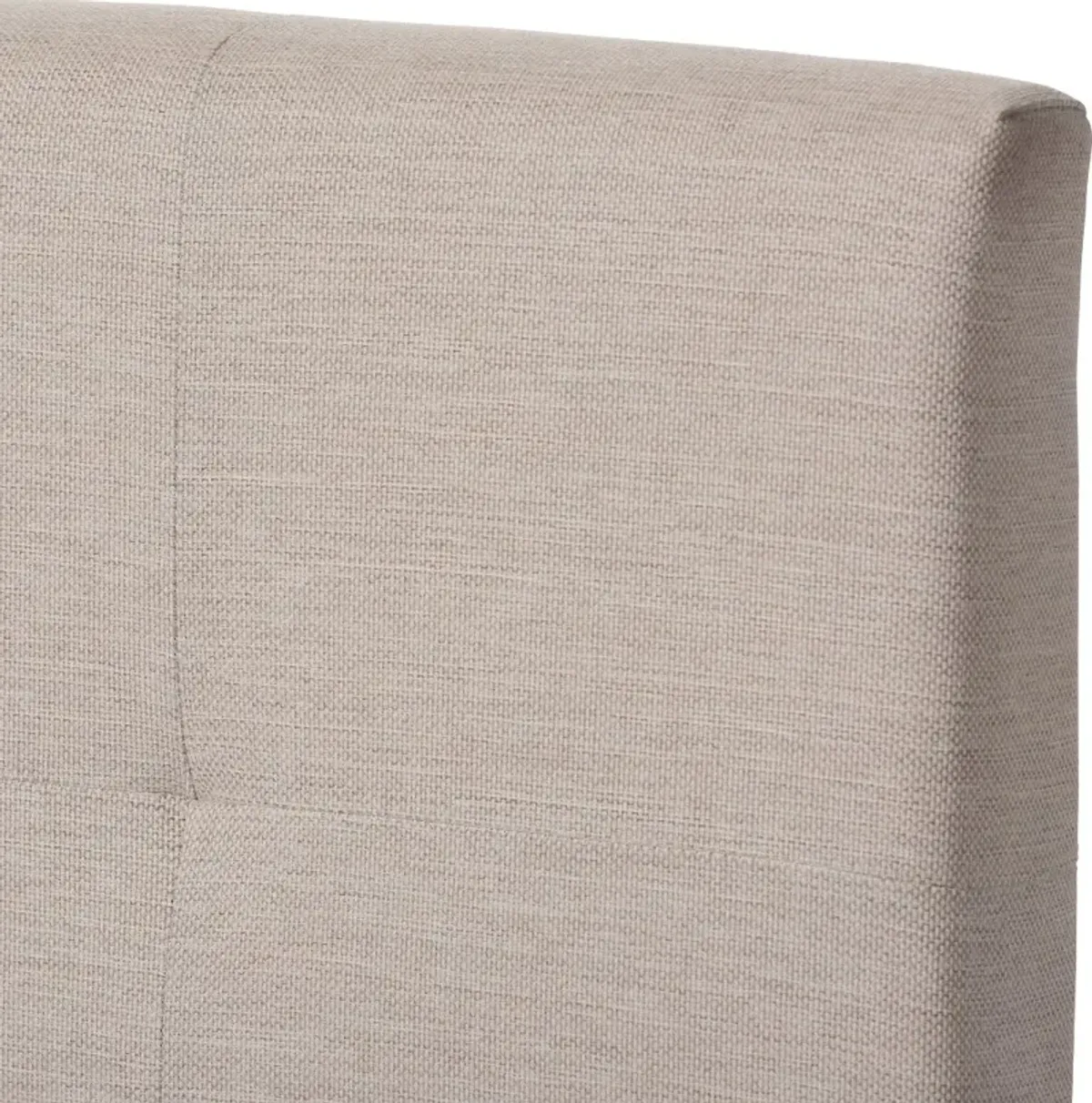 Contemporary Beige Full Upholstered Bed - Brookfield