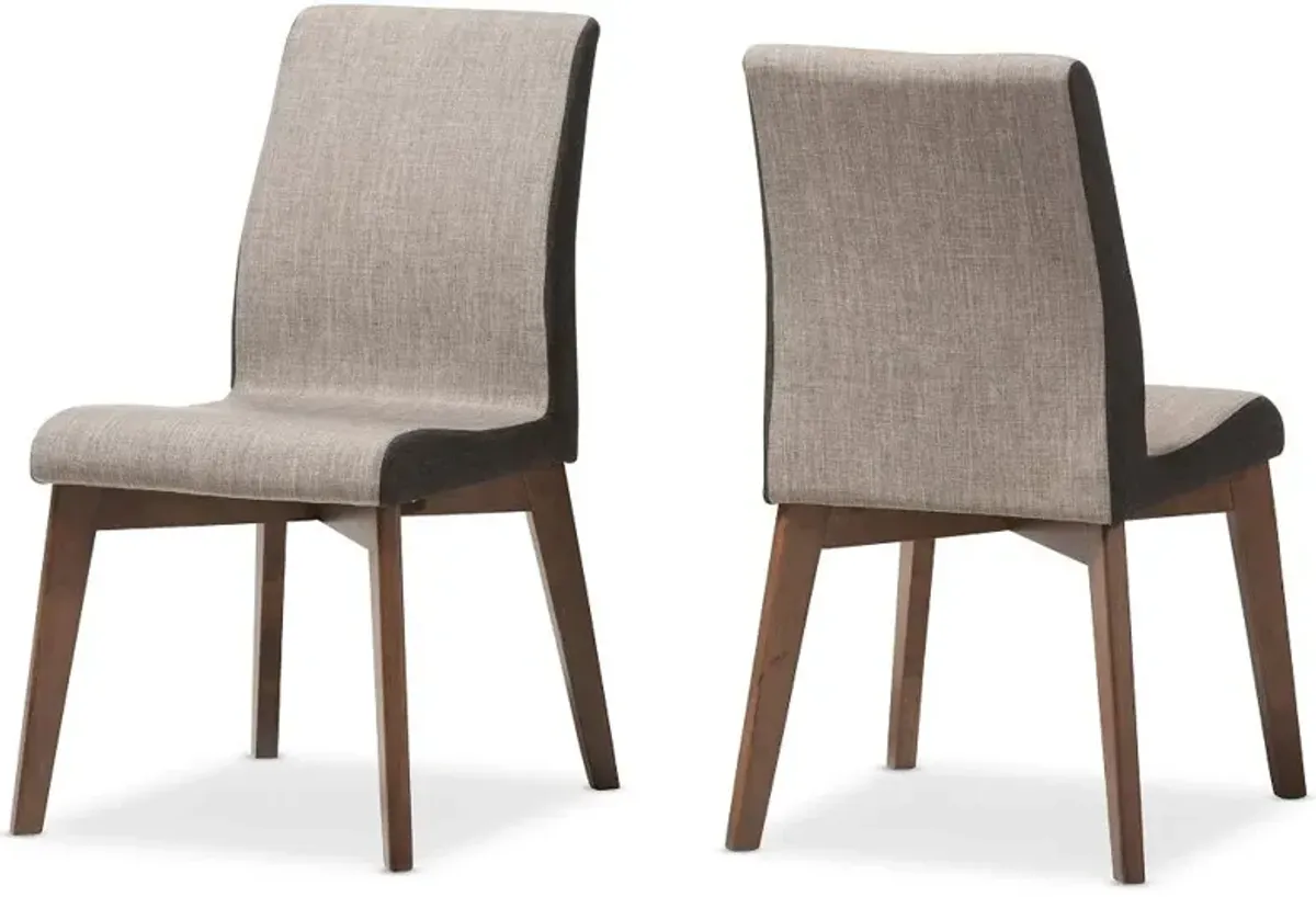 Kimberly Brown Dining Room Chairs (Set of 2)