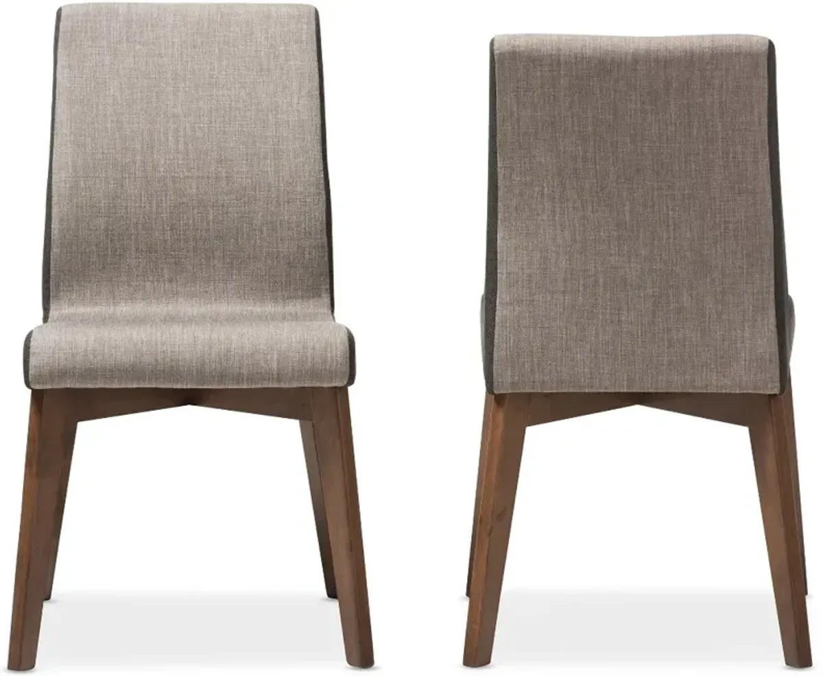 Kimberly Brown Dining Room Chairs (Set of 2)