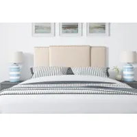 Cream Expandable Full Size, Queen, King Size Headboard