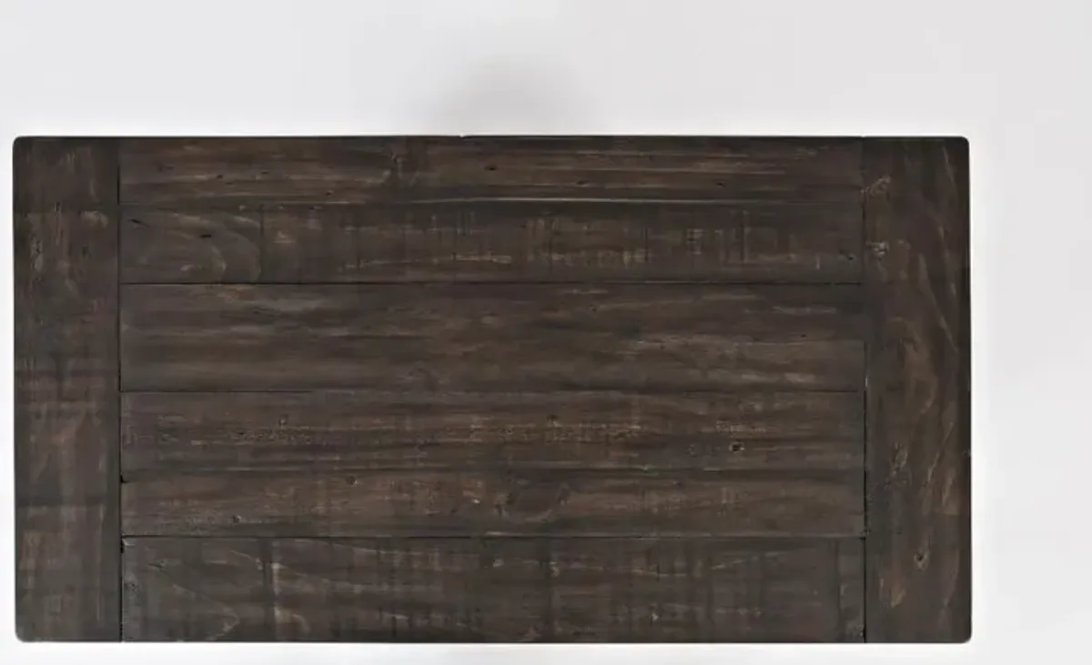 Madison County Dark Brown Barn Door Accent Cabinet