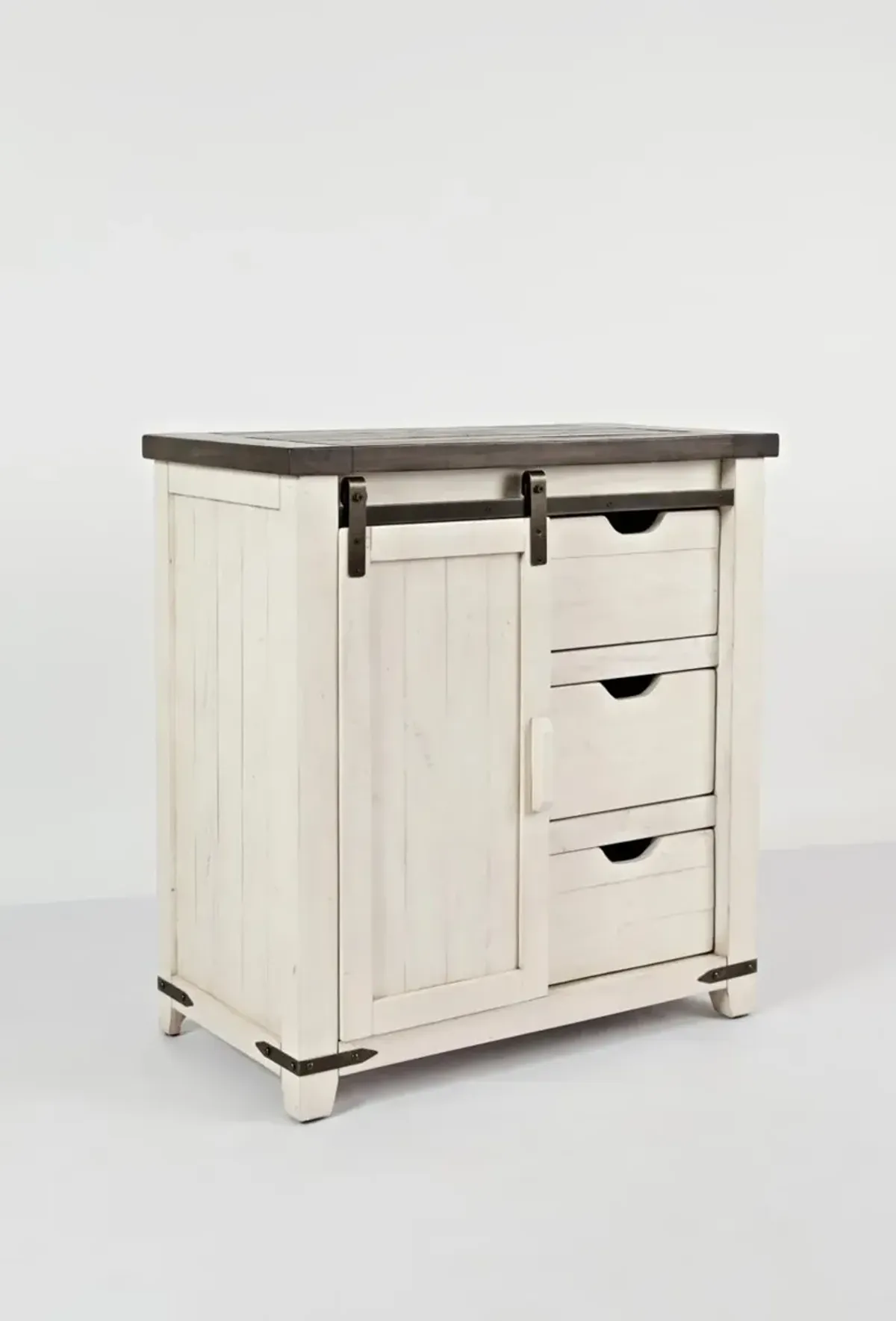 Madison County Vintage White Accent Cabinet