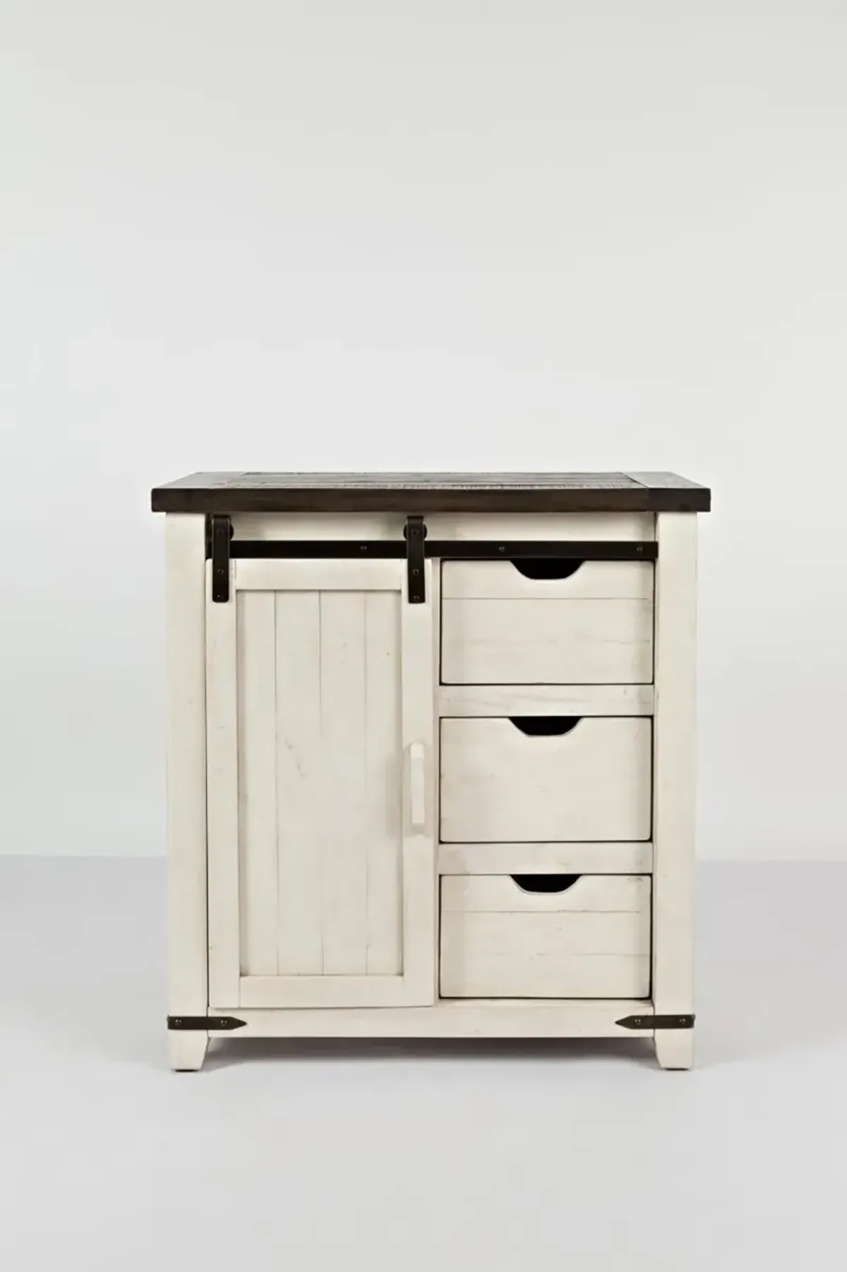 Madison County Vintage White Accent Cabinet