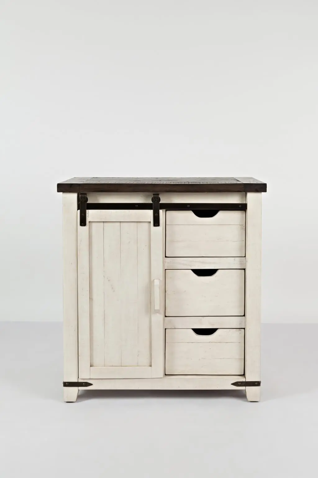 Madison County Vintage White Accent Cabinet
