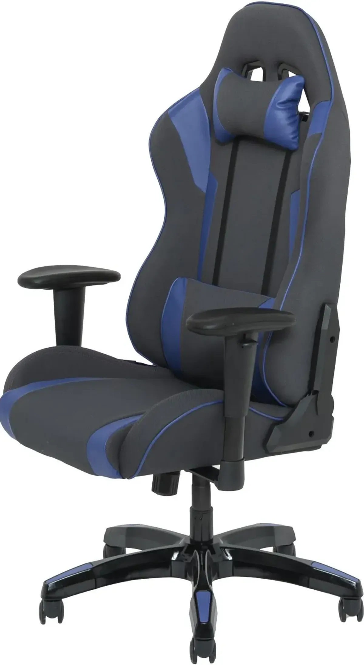 Workspace Gray and Blue Gaming Desk Chair