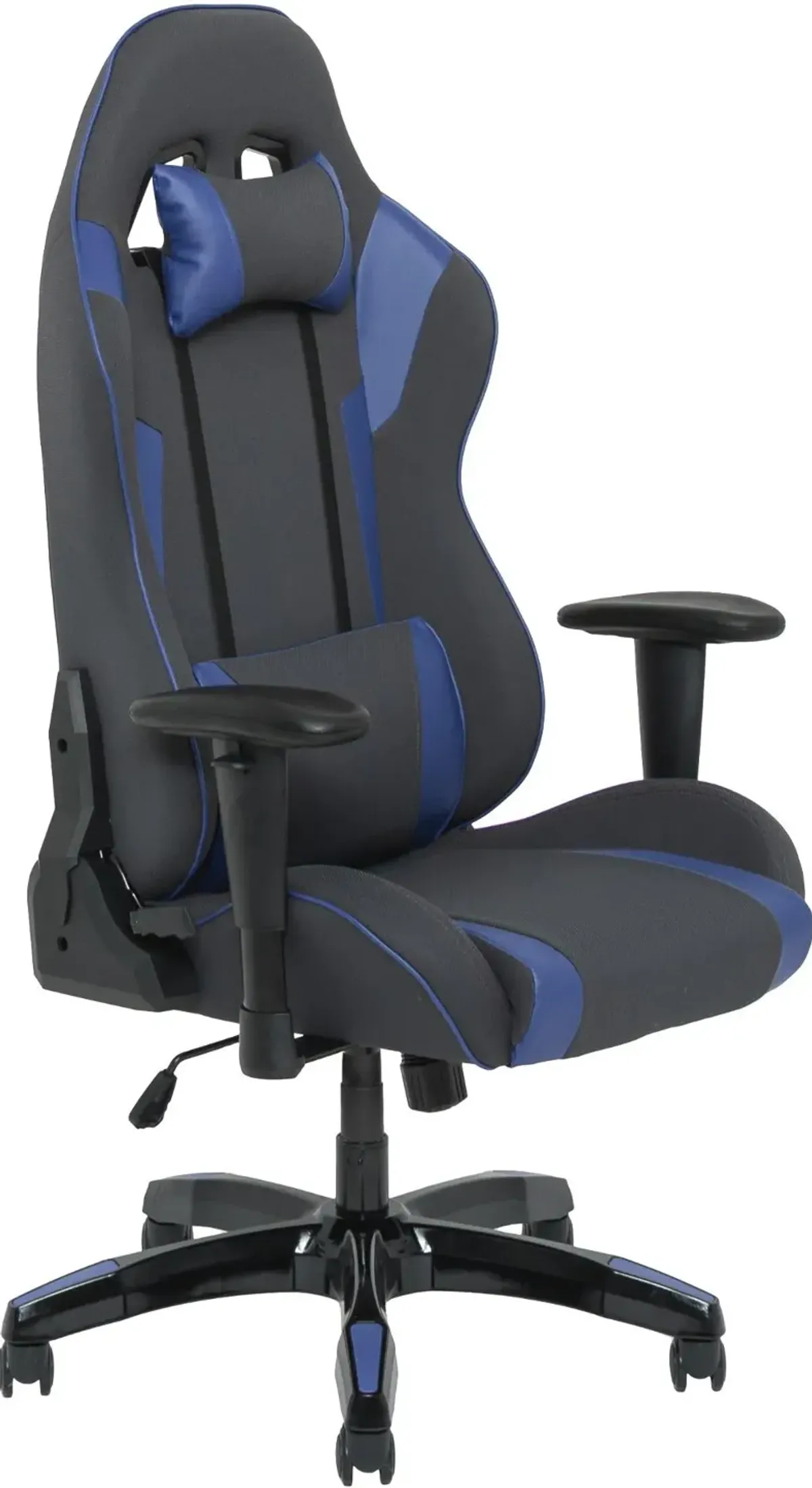 Workspace Gray and Blue Gaming Desk Chair