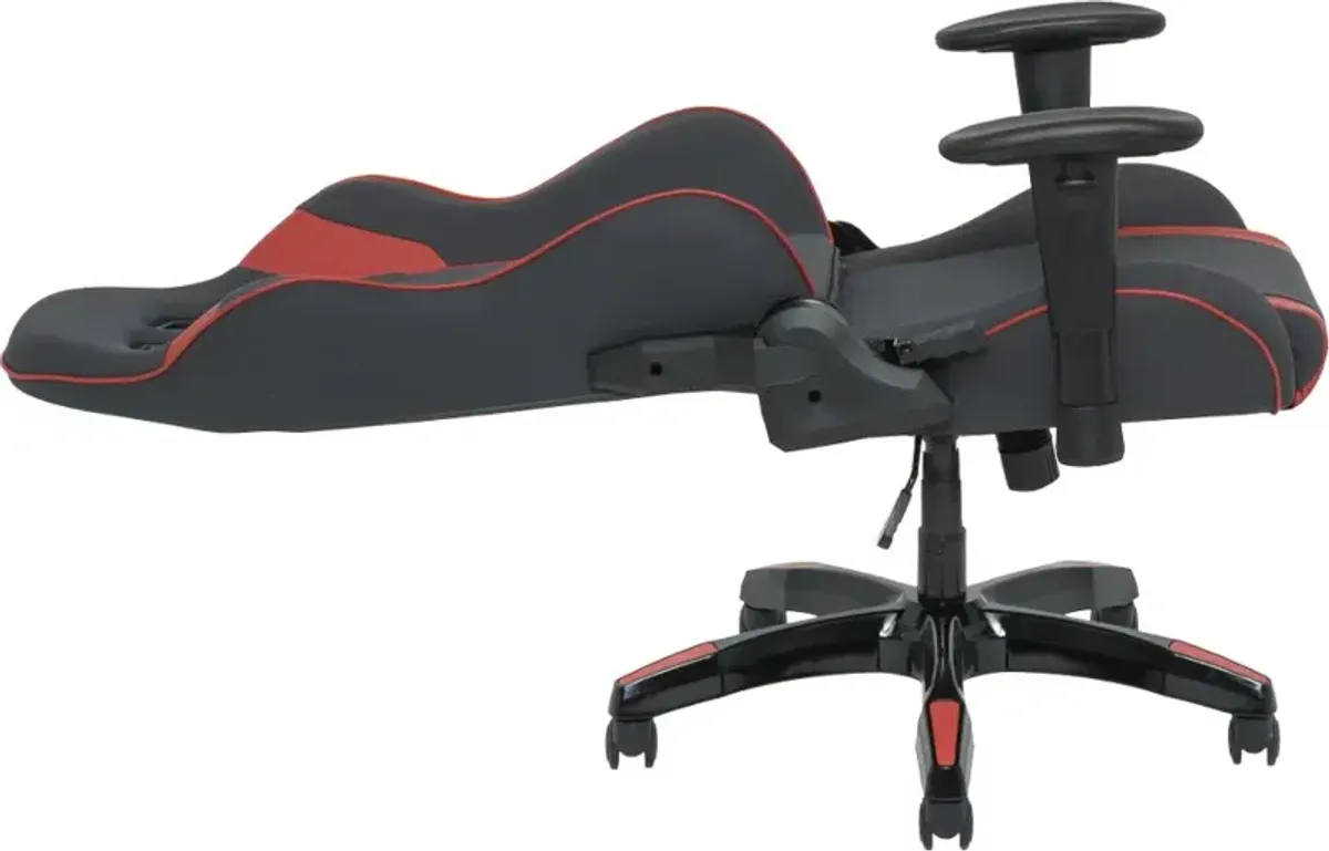 Workspace Gray and Red Gaming Desk Chair