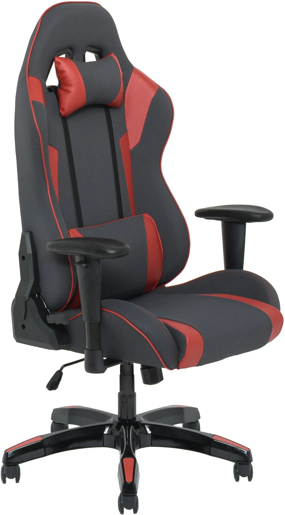 Workspace Gray and Red Gaming Desk Chair