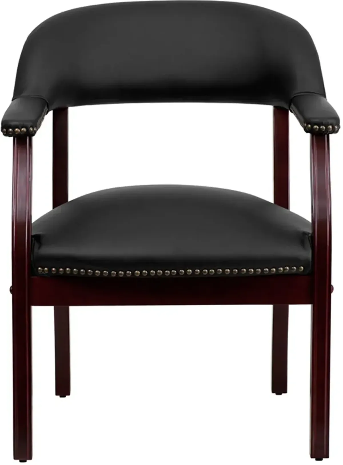 Sophisticated Black Leather Accent Chair