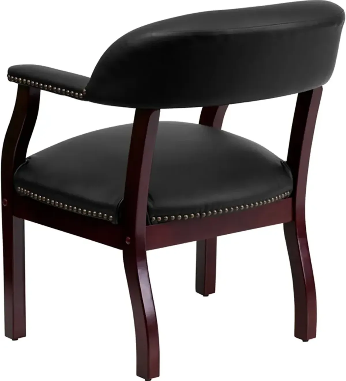 Sophisticated Black Leather Accent Chair