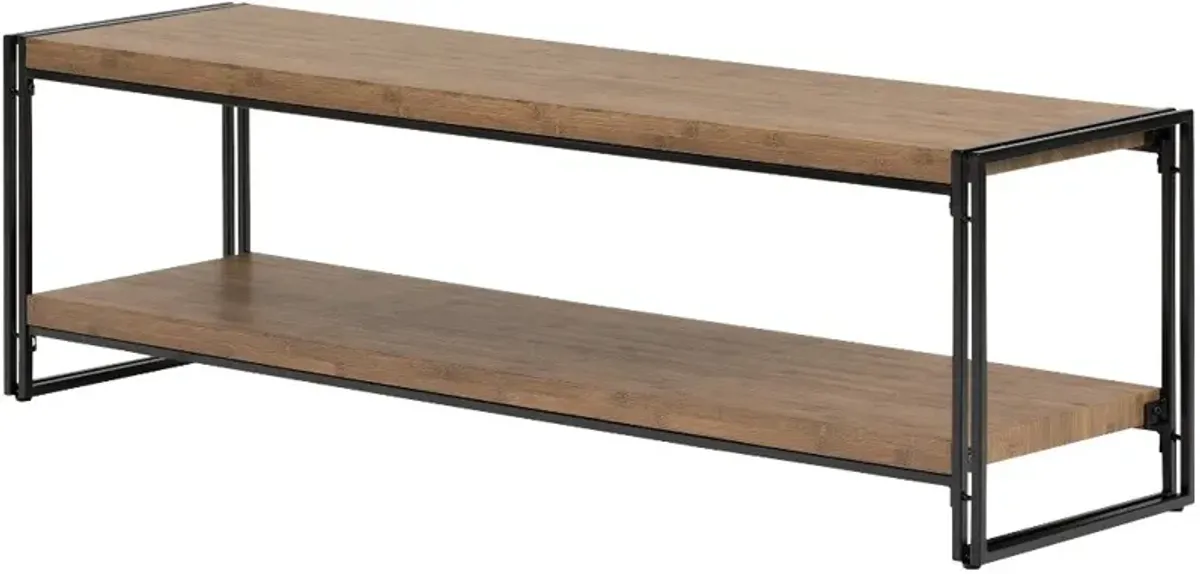 Gimetri 60 Inch Rustic Bamboo TV Stand - South Shore