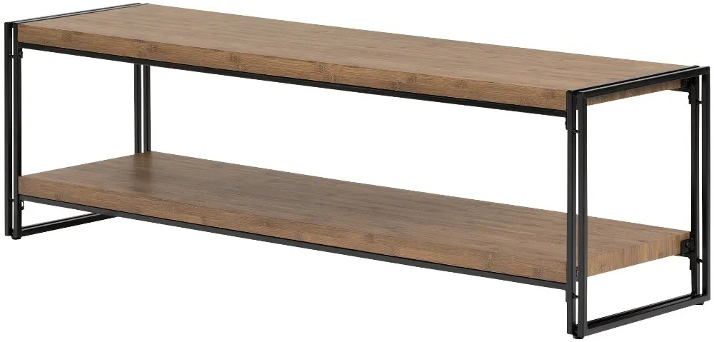 Gimetri 60 Inch Rustic Bamboo TV Stand - South Shore